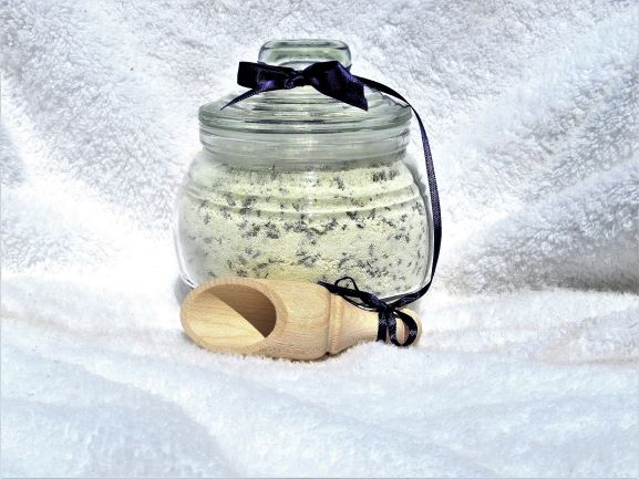 Lavender milk bath