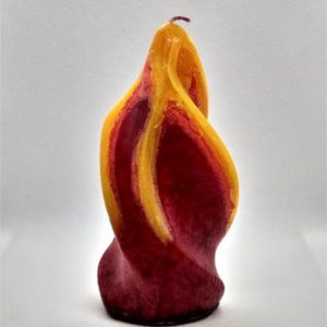 Twisted Amber Flame Candle