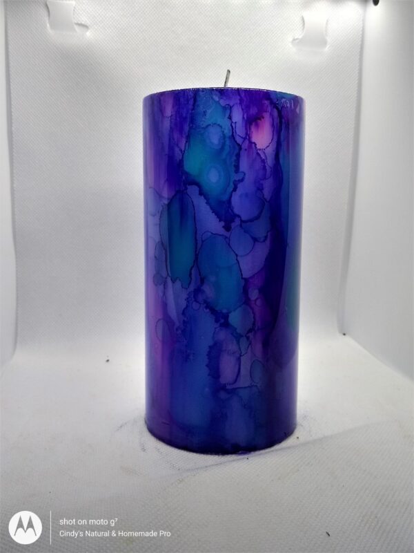 Purple borealis candle - Image 2