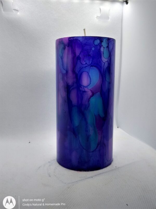 Purple borealis candle - Image 4