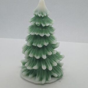 Frosted pine candle