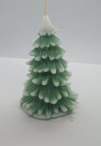 Frosted pine candle